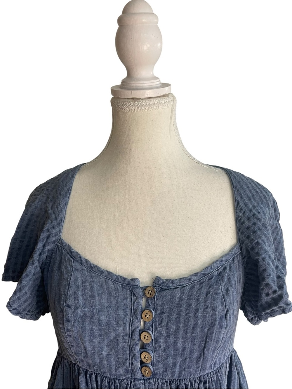 Urban Outfitters Saturday Morning Frock Dress Blue - Picture 2 of 14
